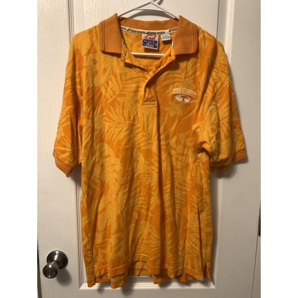 Vintage Tennessee Vols Volunteers Polo Shirt Mens M Floral Sexy Safari G115